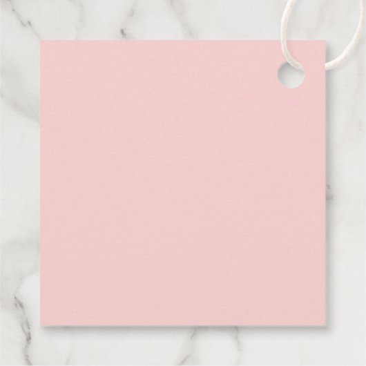 フローラブラケット編集可能カラー結婚式の引き出物ラベル フェイバータグ (裏面)