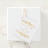 フローラブラケット編集可能カラー結婚式の引き出物ラベル フェイバータグ (インサイチュ)