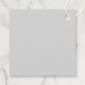 フローラブラケット編集可能カラー結婚式の引き出物ラベル フェイバータグ (裏面)