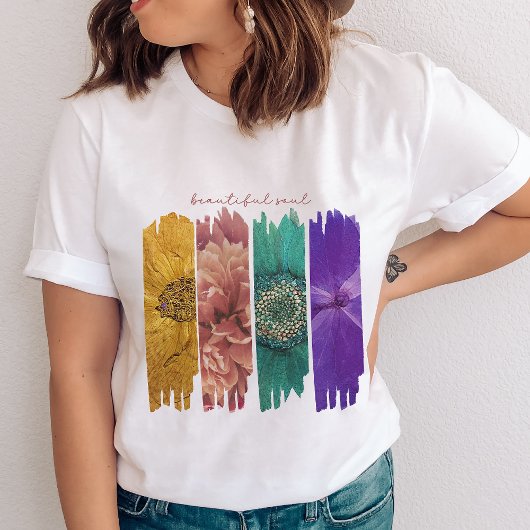 フローラブラシストークスTシャツ トライブレンドＴシャツ