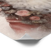 フローラブラックサンタ：デリケートホリデーチャーム ポスター (角)