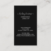 フローラブラックジュエリー 名刺 (裏面)