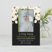 フローラブラックバラ写真葬儀記念事業 サンキューカード (スタンド正面)