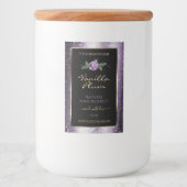 フローラブラック製品ラベルソフトグリッター フードラベル (正面)