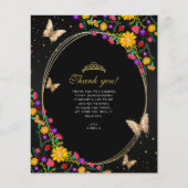 フローラブラック金ゴールドバタフライキンセアニラ写真 (正面)