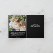 フローラブラック・マザーズの日写真 ノートカード (内部)