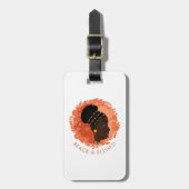 フローラブラック&賛美 ラゲッジタグ (正面縦)