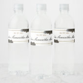 フローラブラック&金ゴールドキンセアニラテーマ ペットボトルラベル (ボトル)