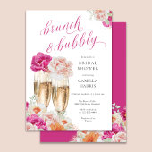 フローラブランチとバブリーのブライダルシャワーの招待 招待状