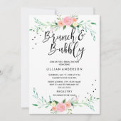 フローラブランチとバブリーのブライダルシャワーの招待 招待状 (正面)
