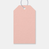 フローラブランチとバブリーブライダルシャワーラベル ギフトタグ (裏面)