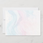 フローラブランチと泡立ちブライダルシャワー写真 招待状 (裏面)