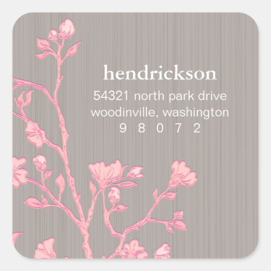 フローラブランチスクエア住所 シール (正面)