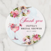 フローラブランチ&バブリーブライダルシャワー フェイバータグ (正面)