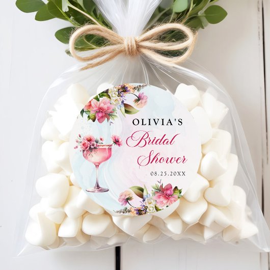 フローラブランチ&バブリーブライダルシャワー ラウンドシール