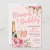 フローラブランチ&バブリーブライダルシャワー 招待状 (正面)