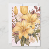 フローラブランチ&バブリーブライダルシャワー 招待状 (裏面)