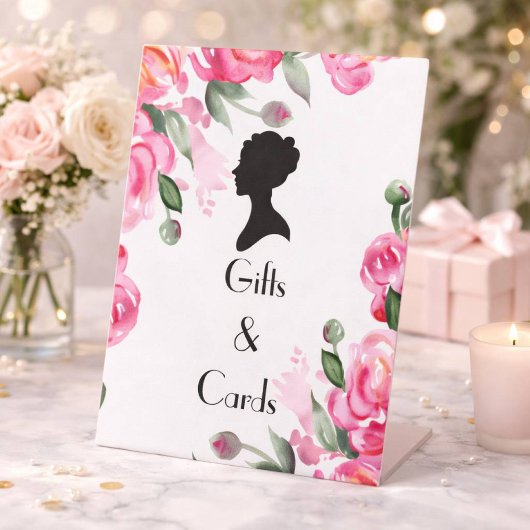 フローラブリジガートンブライダルシャワー 台座サイン