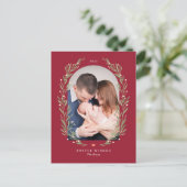 フローラブリスクリスマスホリデーフォトカードポストカード シーズンポストカード (スタンド正面)