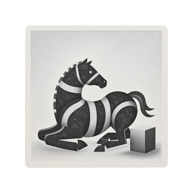 フローラブリスモダンウォールアート メタルプリント (正面)