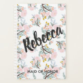 フローラブリーズメイド赤面ピンクウェディングプランナー プランナー手帳 (正面)