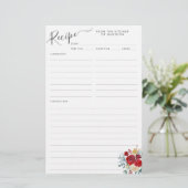 フローラブルガンディホリーホリデーキッチンレシピシート (スタンド正面)