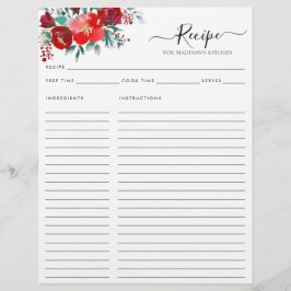 フローラブルガンディホリーリーフホリデーキッチンレシピ