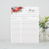 フローラブルガンディホリーリーフホリデーキッチンレシピ (スタンド正面)