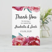 フローラブルガンディマルサラピーニーサンキューカード サンキューカード (スタンド正面)