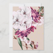 フローラブルガンディ金ゴールド赤面シエレガントック セーブザデート (裏面)