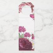 フローラブルグンディ結婚の歓迎 ボトルネックタグ (裏面)