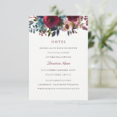 フローラブルグンディ結婚ズホテルアコモデーションカード エンクロージャーカード (スタンド正面)