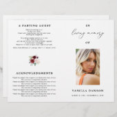 フローラブルゴーニュお祝い・オブ・ライフ・プログラム (正面/裏面)