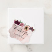 フローラブルゴーニュと埃っぽいバラヴィンテージウェディング フェイバータグ (インサイチュ)