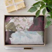 フローラブルゴーニュと海軍のスクリプトEphemera Decompage 薄葉紙 (ギフト)