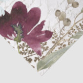 フローラブルゴーニュと海軍のスクリプトEphemera Decompage 薄葉紙 (詳細)