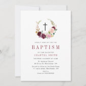 フローラブルゴーニュと赤面バプテスマの招待 招待状 (正面)