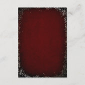 フローラブルゴーニュと金ゴールド結婚ズインフォメーションゲスト エンクロージャーカード (裏面)