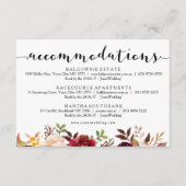 フローラブルゴーニュの宿泊情報カード エンクロージャーカード (正面)