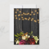 フローラブルゴーニュの納屋の木は日付結婚の セーブザデート (裏面)