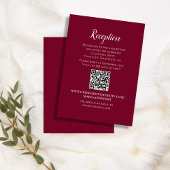 フローラブルゴーニュエレガントウェディング披露宴RSVP エンクロージャーカード