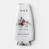 フローラブルゴーニュエレガントスクリプト結婚式の引き出物 ボトルクーラー (正面)