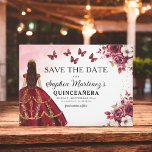 フローラブルゴーニュザデイト誕生日キンセアニェラ セーブザデート<br><div class="desc">フローラBurgundy Save the Date誕生日招待状とのスタイルであなたのキンチェニェラを発表。このエレガントデザインは、繊細なフローラアクセントで飾られた豊かなブルゴーニュの色合いを特徴とし、時代を超越したお祝いに最適。洗練されたレイアウトは、すべての重要な詳細を提供し、ゲストが特別な日に自分のカレンダーをマークすることを保証する。金ゴールドや他の色と組み合わせても、ブルゴーニュなトーンはロマンスと壮大さを呼び起こす。この美しく細工された日付を除き、あなたのイベントが覚えておくべき一つであることを確認して、あなたのキンセアニラのトーンを設定しなさい。</div>