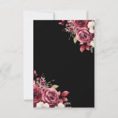 フローラブルゴーニュバタフライプリンセスキンセアニェラ 招待状 (裏面)