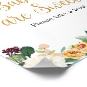 フローラブルゴーニュパンプキンベビーは甘い ポスター (角)