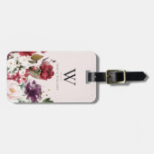 フローラブルゴーニュピンクパープルモノグラム ラゲッジタグ (正面横)