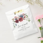 フローラブルゴーニュボタニカルダスティブルーウォーター色 フェイバーバッグ (封をした状態)