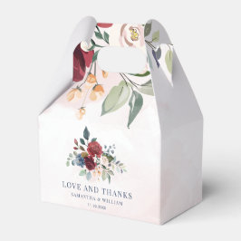 フローラブルゴーニュモダンー結婚リー フェイバーボックス