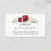 フローラブルゴーニュレシピ エンクロージャーカード (正面)