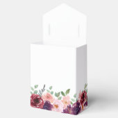 フローラブルゴーニュレッド赤面プラムウォーター結婚カラー フェイバーボックス (オープン)